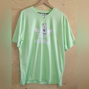 Adidas Men's Light Green Tee with Logo